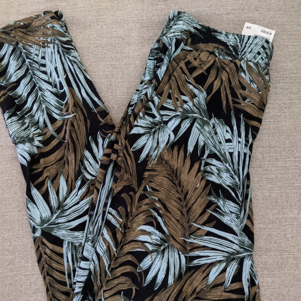 H&M Floral Cotton Lounge Pants NWT